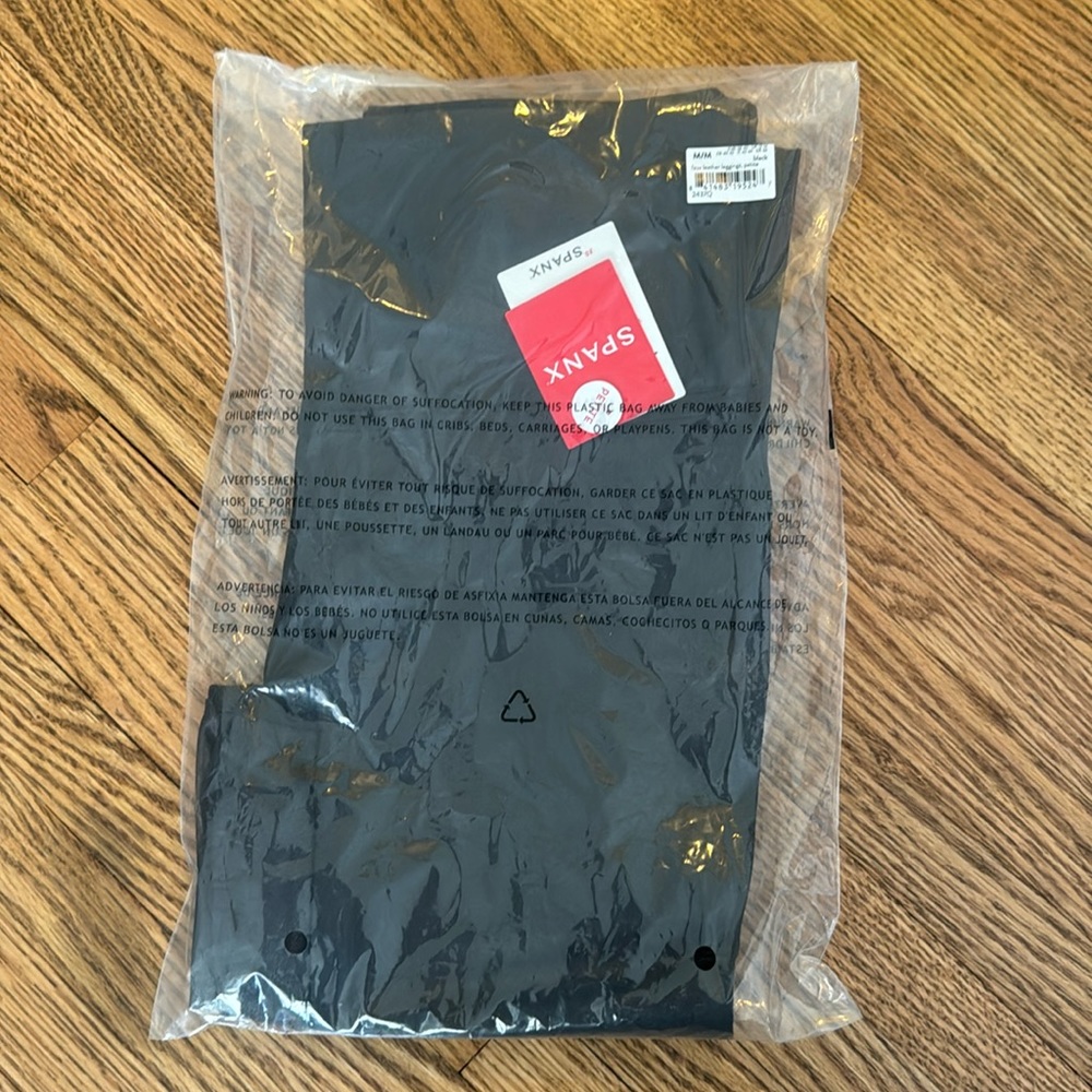 Faux leather leggings by SPANX